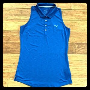 NEW PUMA Dry-Cell Razorback Tank Royal Blue sz S